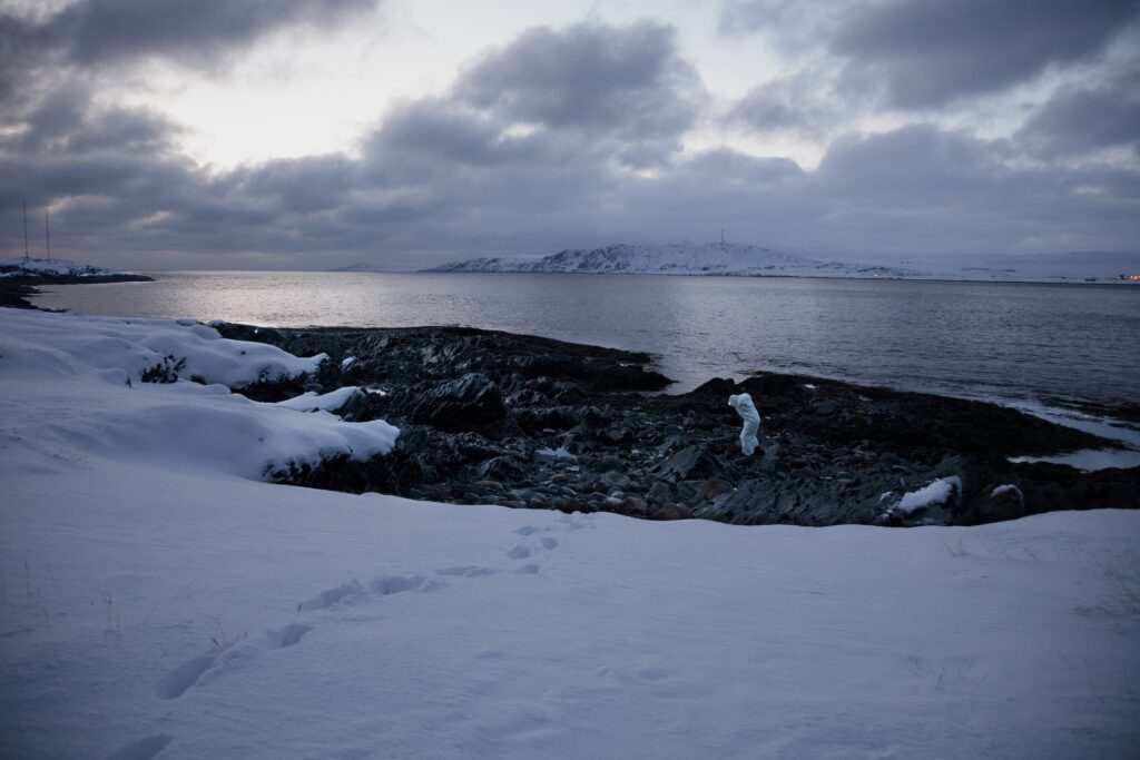 Jean Delsaux, "One step further", Vadso (Norvège), 2014, digital print. ©hantu/weber+delsaux